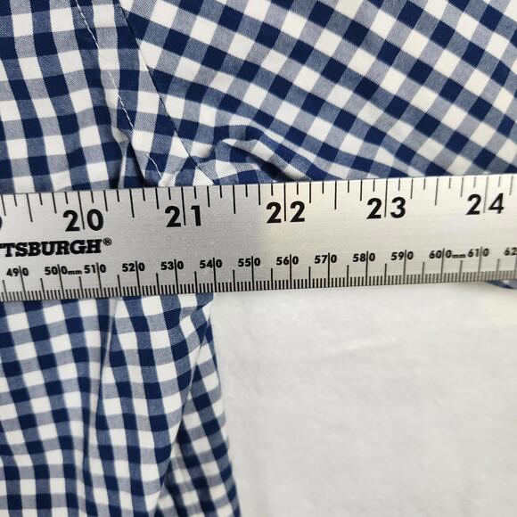 Vineyard‎ Vines Classic Fit Whale Shirt Blue Check Size L Damaged - Picture 9 of 10